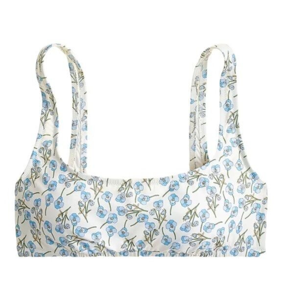J. Crew Scoopneck String Bikini, Liberty Ros Floral NWT - Picture 3 of 9